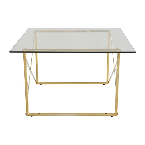 Kovový skládací jídelní stůl s nohama ve zlaté barvě RGE Cross