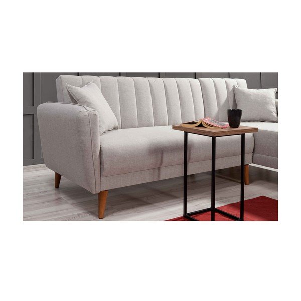 Bílá rozkládací rohová pohovka (pravý roh) Aqua  – Balcab Home-image-3