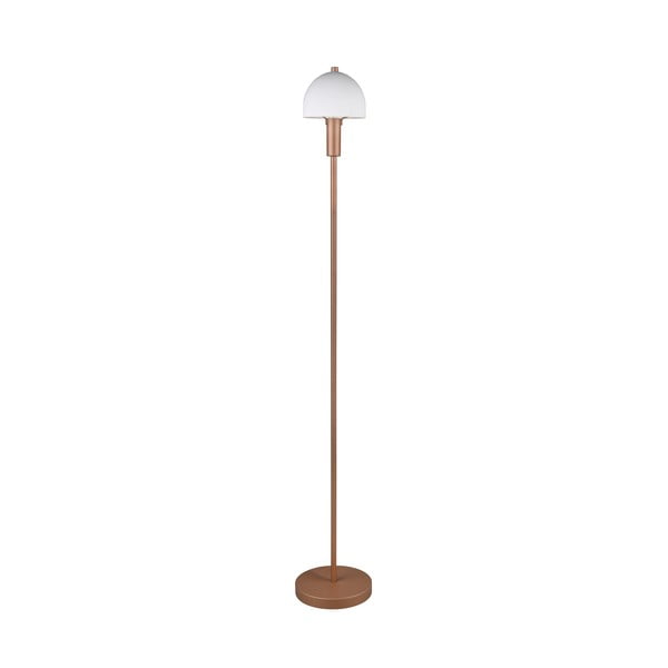 Stojací lampa v bronzové barvě se skleněným stínidlem (výška 120 cm) Glenn – Trio