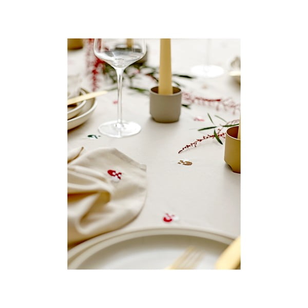 Bavlněný ubrus 140x220 cm Hearts Embloidery – Södahl-image-4