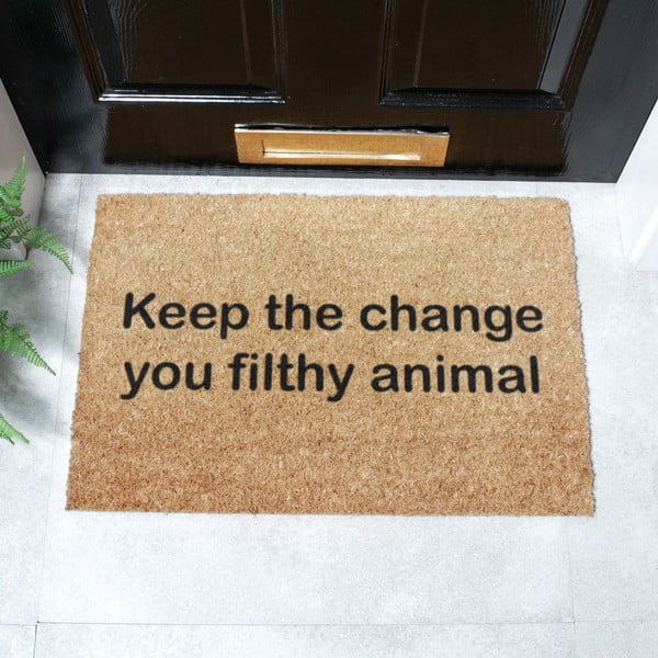 Rohožka z kokosového vlákna 40x60 cm Keep the Change – Artsy Doormats-image-2
