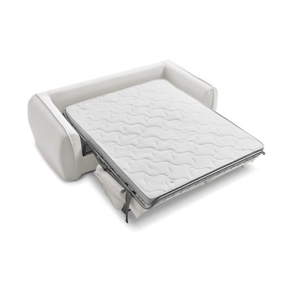 Bílá pohovka na každodenní spaní/rozkládací 236 cm Archimede – Bobochic Paris-image-4