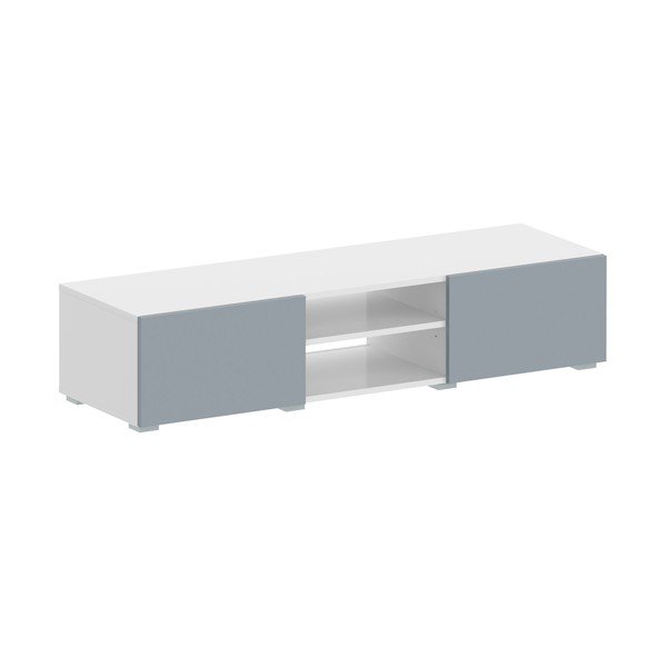 Šedo-bílý TV stolek 140x31 cm Podium – TemaHome-image-2