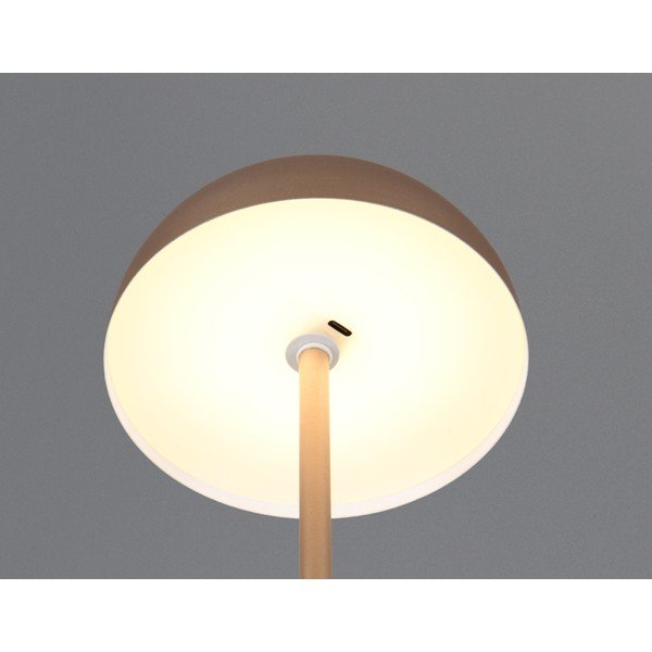 LED stolní lampa v bronzové barvě s kovovým stínidlem (výška 21 cm) Munoz – Reality-image-1