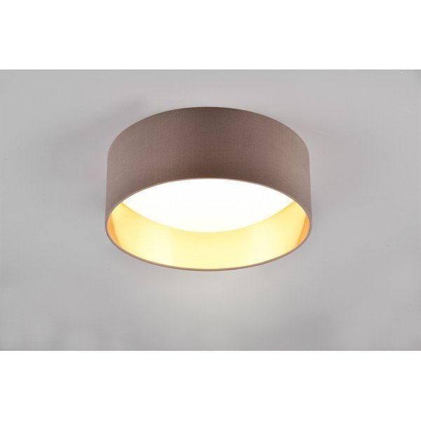 Světle hnědé LED stropní svítidlo ø 30 cm Locarno – Reality-image-1