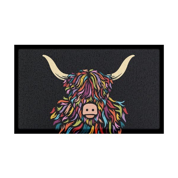 Rohožka z PVC 40x70 cm Highland Cow – Artsy Doormats
