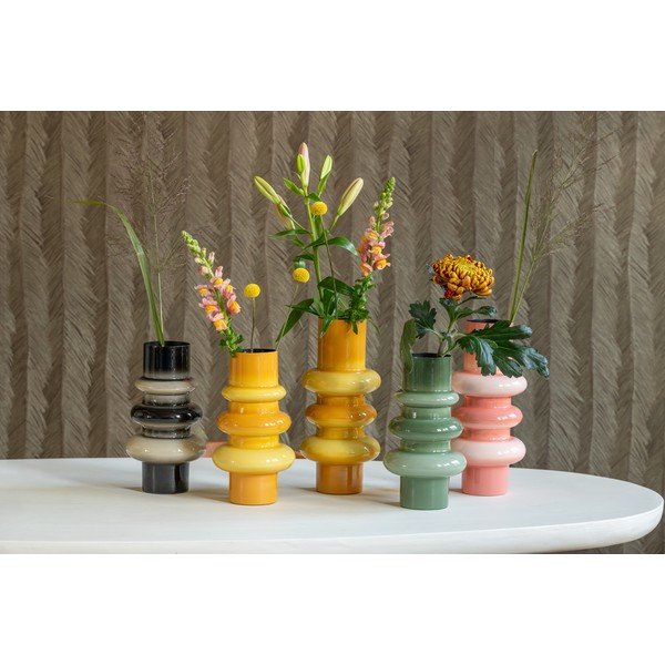 Oranžová železná váza (výška 30 cm) Grato – PT LIVING-image-2