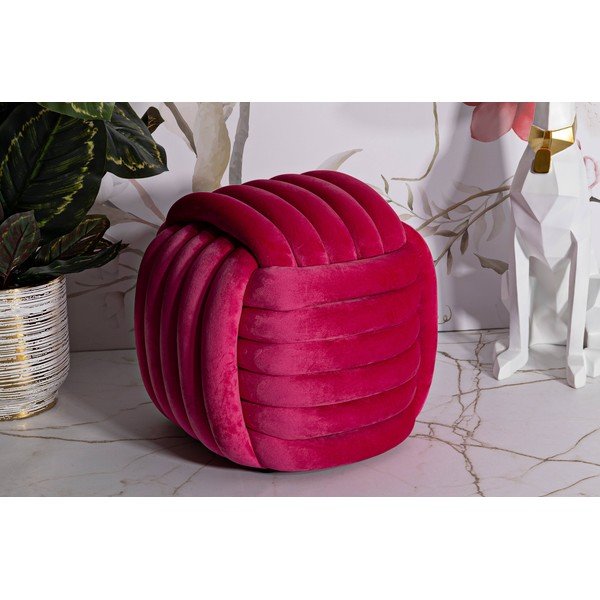 Růžový sametový taburet Softy – Mauro Ferretti-image-1