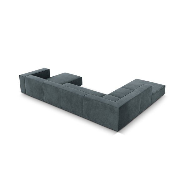 Rohová pohovka (levý roh) v petrolejové/šedé barvě Madame – Windsor & Co Sofas-image-3