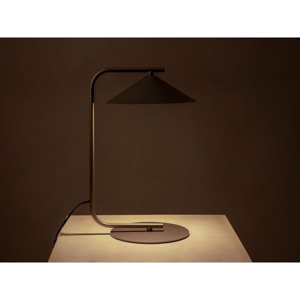 Hnědá kovová stolní lampa (výška 42 cm) Nocte – Micadoni -image-1