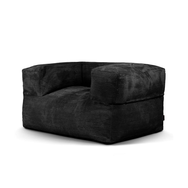 Černý manšestrový sedací vak MooG – SLOWDOWN