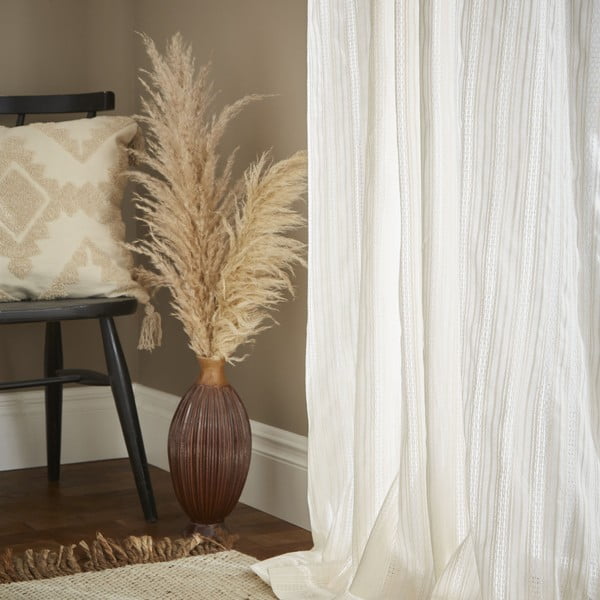 Bílá voálová záclona 140x183 cm Zofia Broderie Anglaise – Pineapple Elephant-image-3