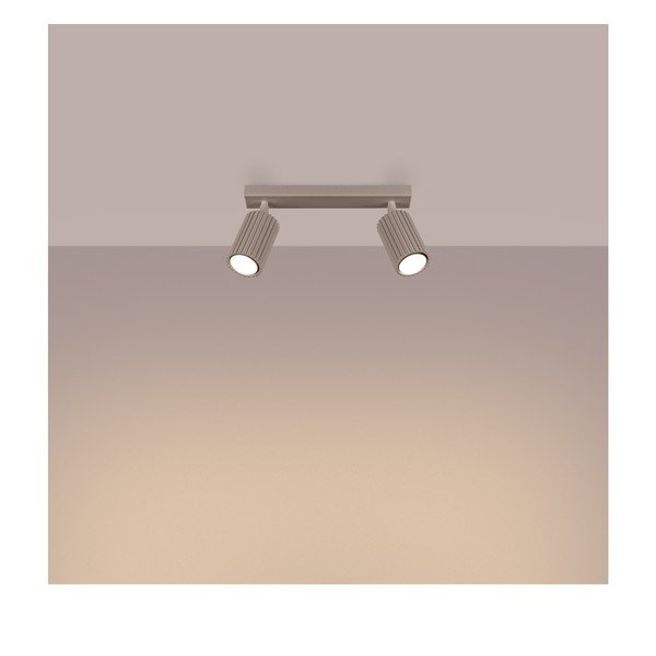 Taupe kovové bodové svítidlo 6,5x30 cm Gleam – Sollux-image-1