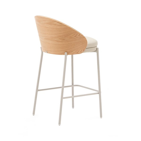 Béžová/v přírodní barvě barová židle (výška sedáku 65 cm) Eamy – Kave Home-image-3