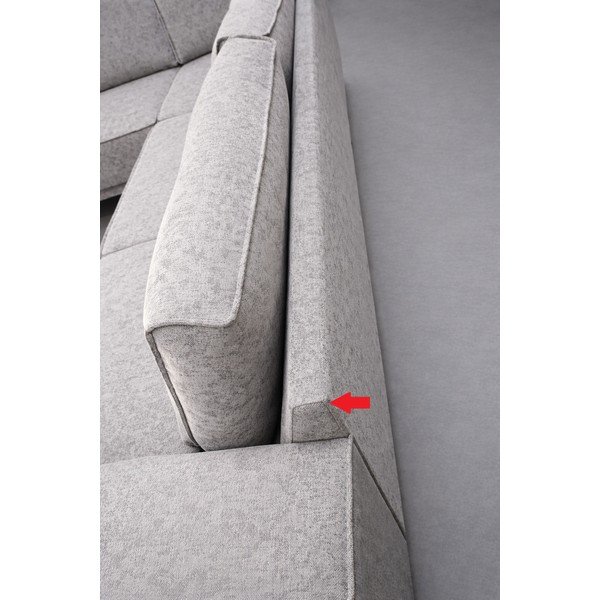 Světle šedá rohová pohovka (levý roh/do tvaru L) Copenhagen - II. jakost – Scandic-image-3