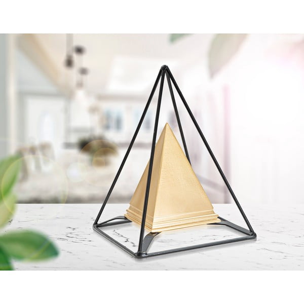 Kovová soška ve zlatém dekoru Mauro Ferretti Piramid-image-3