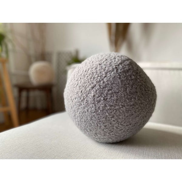Dekorační polštář z materiálu bouclé ø 25 cm Top – Mioli Decor-image-1