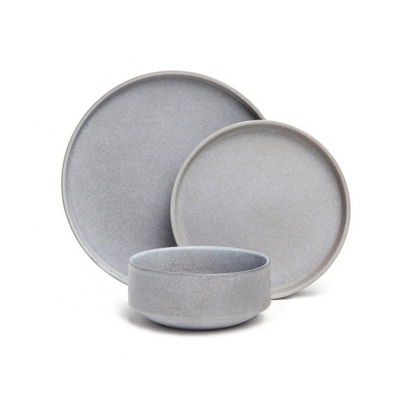 12dílná sada šedého kameninového nádobí Bonami selection Malia