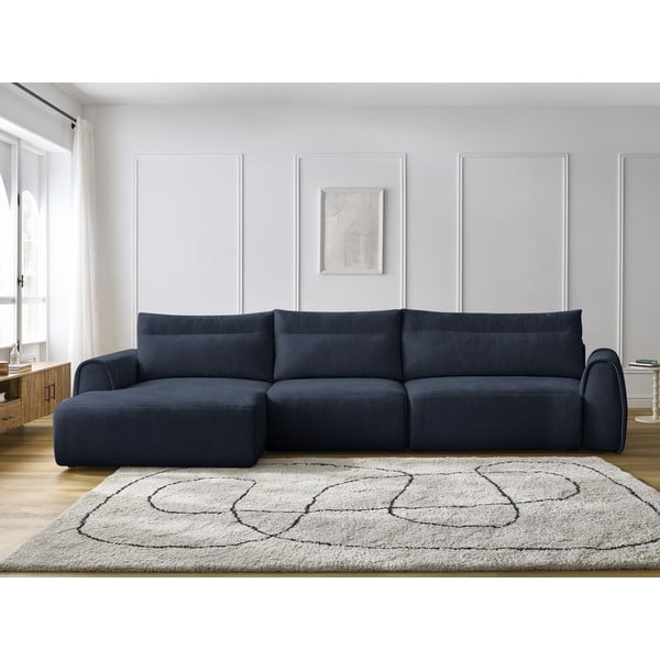 Tmavě modrá rohová pohovka Aden – Bobochic Paris-image-1