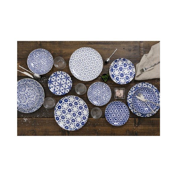 Porcelánová jídelní sada 18 ks Dark Bodrum – VDE Tivoli 1996-image-2