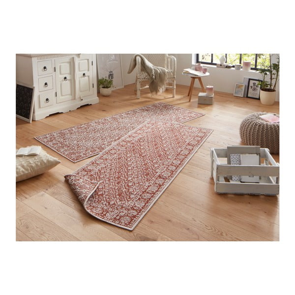 Červený vzorovaný oboustranný koberec vhodný i na ven bougari Curacao, 80 x 150 cm-image-4