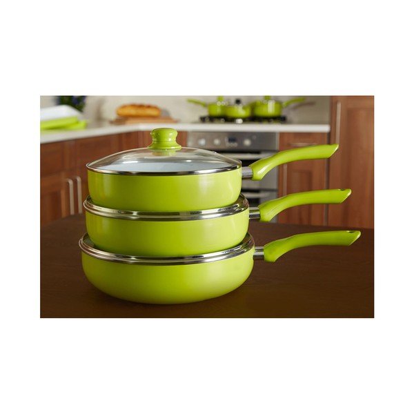 Zelená pánev s poklicí Premier Housewares, ⌀ 26 cm-image-1
