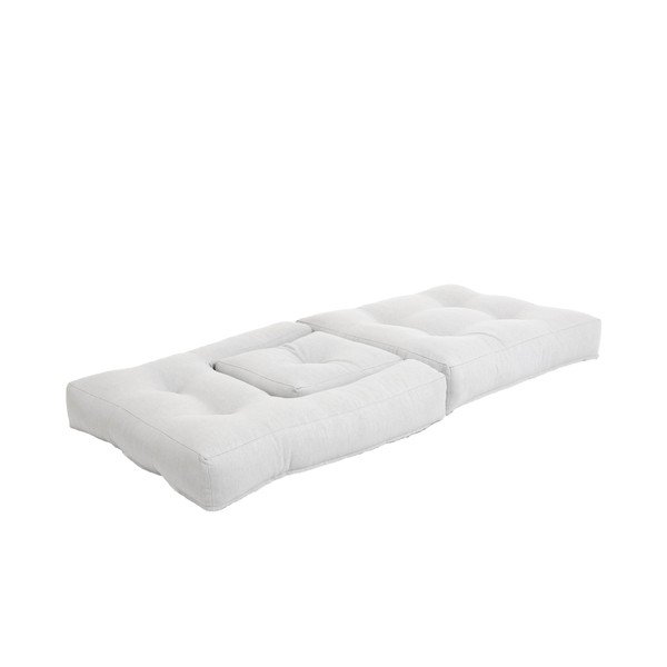 Dětské rozkládací křesílko s taburetkou Karup Design Mini Cube Grey-image-4