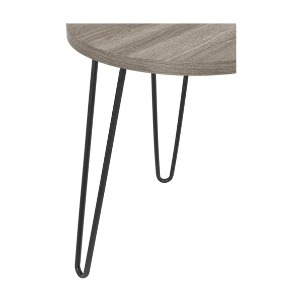 Hnědošedý odkládací stolek Støraa Owen, ø 50 cm-image-4