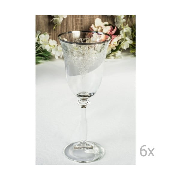 Sada 6 skleněných skleniček Isidoros, 250 ml