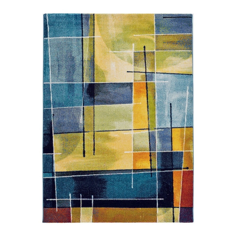 Modro-žlutý koberec Universal Lenny Multi, 120 x 170 cm