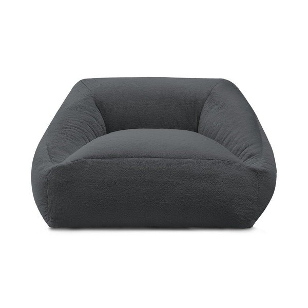 Tmavě šedý sedací vak z umělé kožešiny Lilibet – Bobochic Paris-image-2