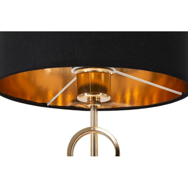 Stolní lampa v černo-zlaté barvě Mauro Ferretti Glam Rings, výška 54,5 cm-image-3