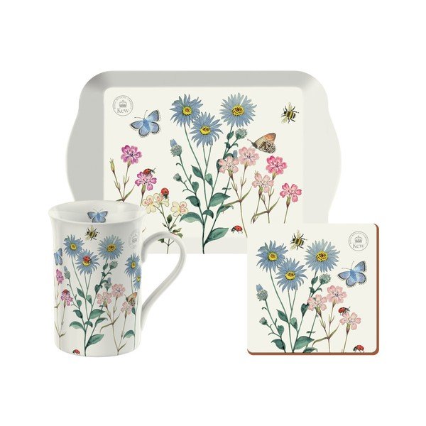 Set hrnku a podnosu s podtáckem Creative Tops Meadow Bugs