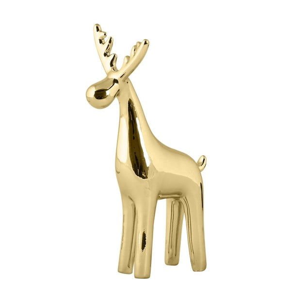 Dekorativní soška KJ Collection Reindeer Ceramic Gold