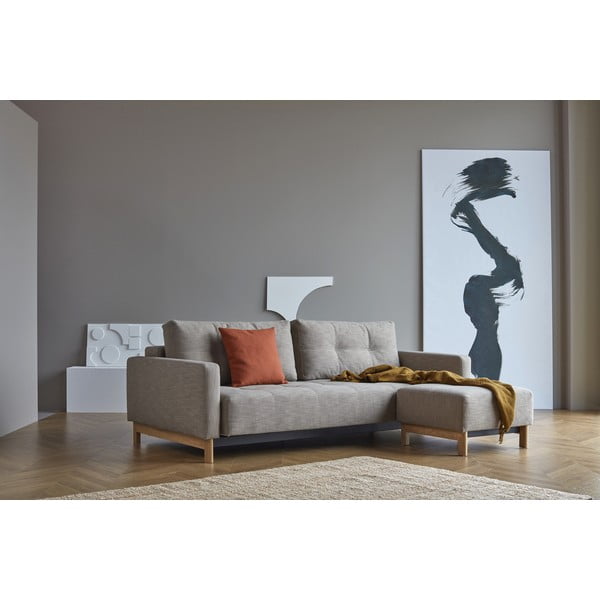 Béžová rozkládací pohovka 232 cm Pyxis – Innovation-image-4