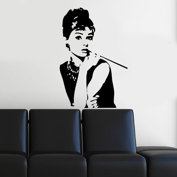 Vinylová samolepka na stěnu Audrey