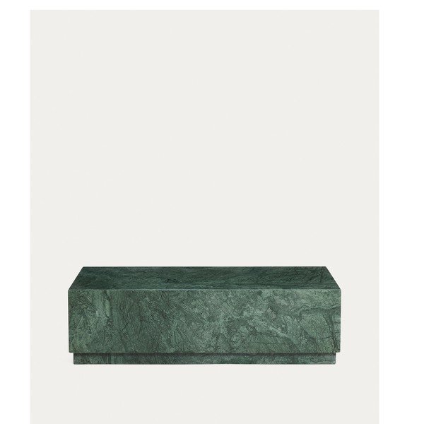 Zelený mramorový konferenční stolek 50x100 cm Sorein – Kave Home-image-3
