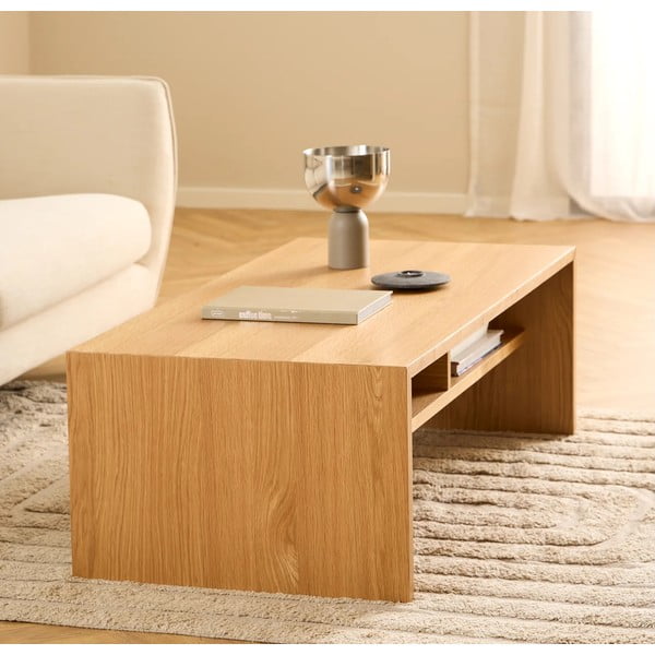 Konferenční stolek v dekoru dubu v přírodní barvě 60x120 cm Arlon – Actona-image-1