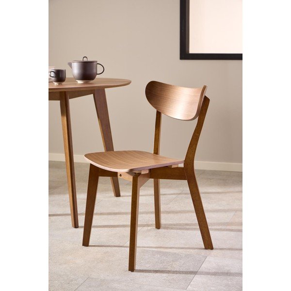 Hnědá jídelní židle Roxby – Actona-image-3