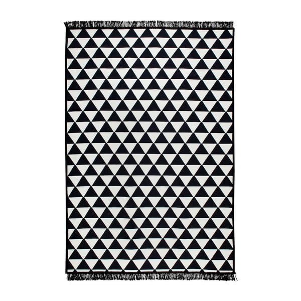 Černo-bílý oboustranný koberec Apollon, 140 x 215 cm