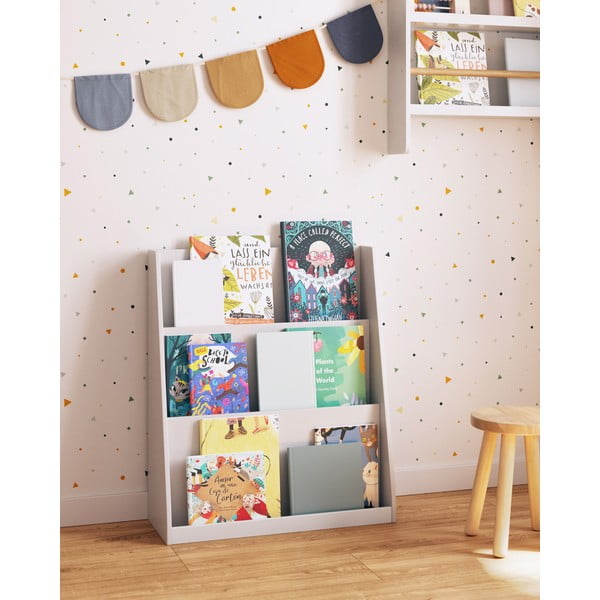 Bílá dětská knihovna 59,5x69,5x23 cm Adiventina – Kave Home-image-1