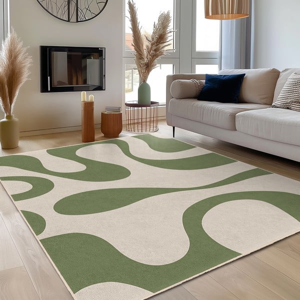 Zelený pratelný koberec 80x150 cm Matcha Latte – Mila Home-image-3