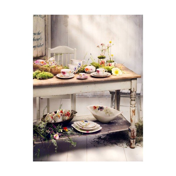 Bílá porcelánová salátová mísa s motivem květin Villeroy & Boch Mariefleur Serve, 3,8 l-image-2