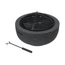 Černé ohniště z páleného kamene Cattara La Palma