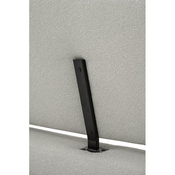 Světle šedá čalouněná dvoulůžková postel s roštem 160x200 cm Odette – Scandic-image-1