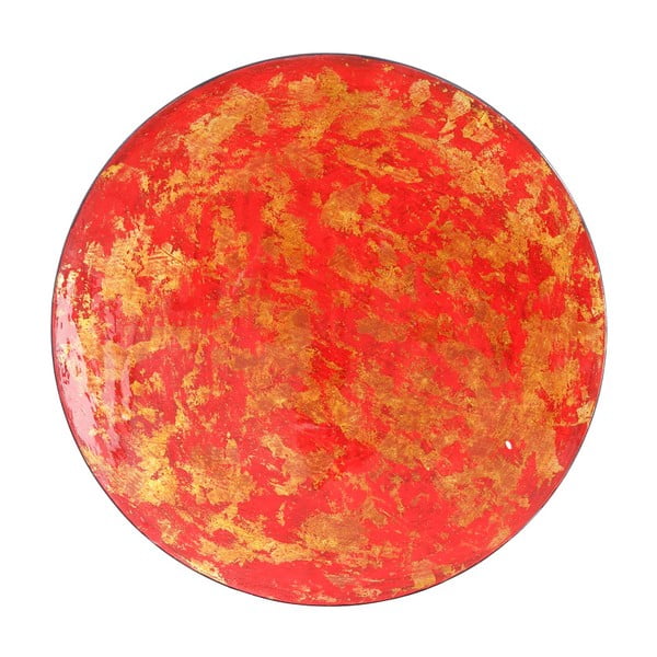 Červený dekorativní tác Ixia Composite