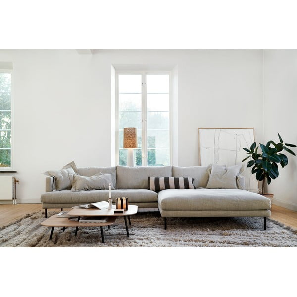 Krémová rohová pohovka (pravý roh) Britt – Sits-image-3