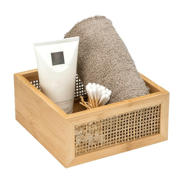 Bambusový koupelnový organizér Wenko Allegre, 15 x 7 cm-image-4
