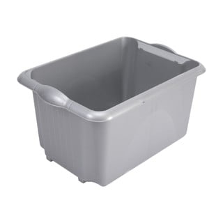 Šedý úložný box Addis Unistore Box Metallic, 30 l