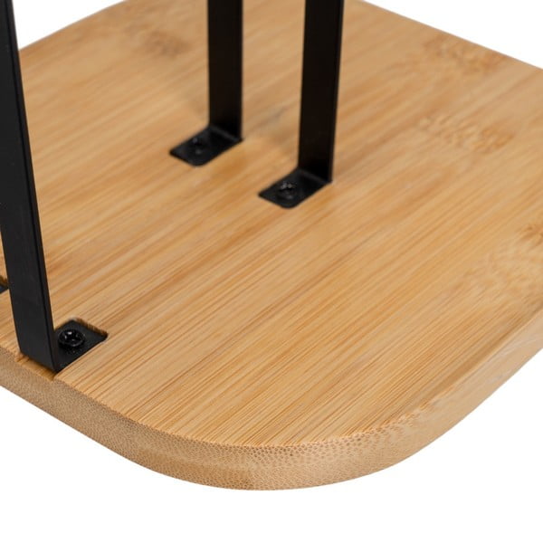 Černý/v přírodní barvě kovový stojan na papírové utěrky – Casa Selección-image-3